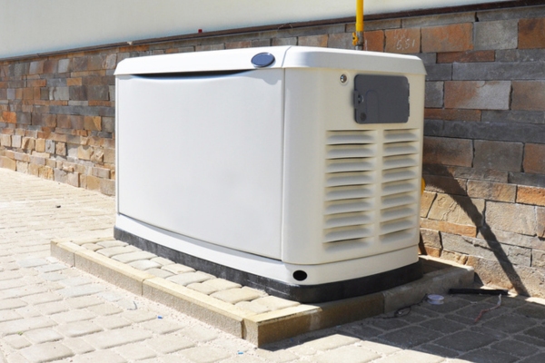 image of a whole-house generator powered by propane