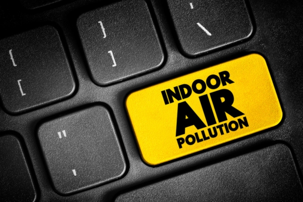 indoor air pollution key on keyboard depicting stale indoor air