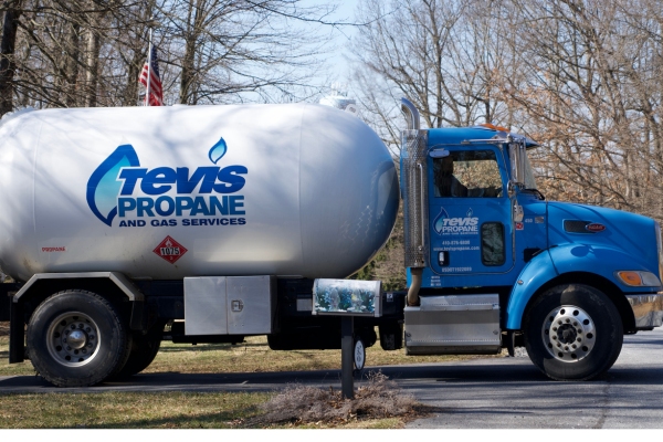 Tevis Energy propane delivery truck