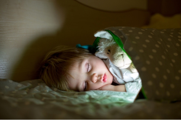 image of a toddler sleeping soundly depicting quiet standby generator