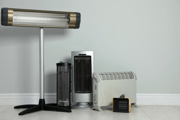 Different electric heaters for indoor use