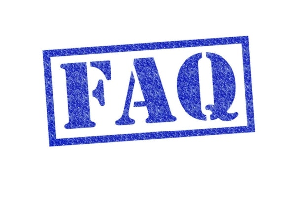 FAQ blue stamp depicting buying a new furnace questions