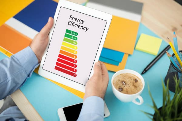 energy efficiency concept depicting clothes dryers and energy consumption